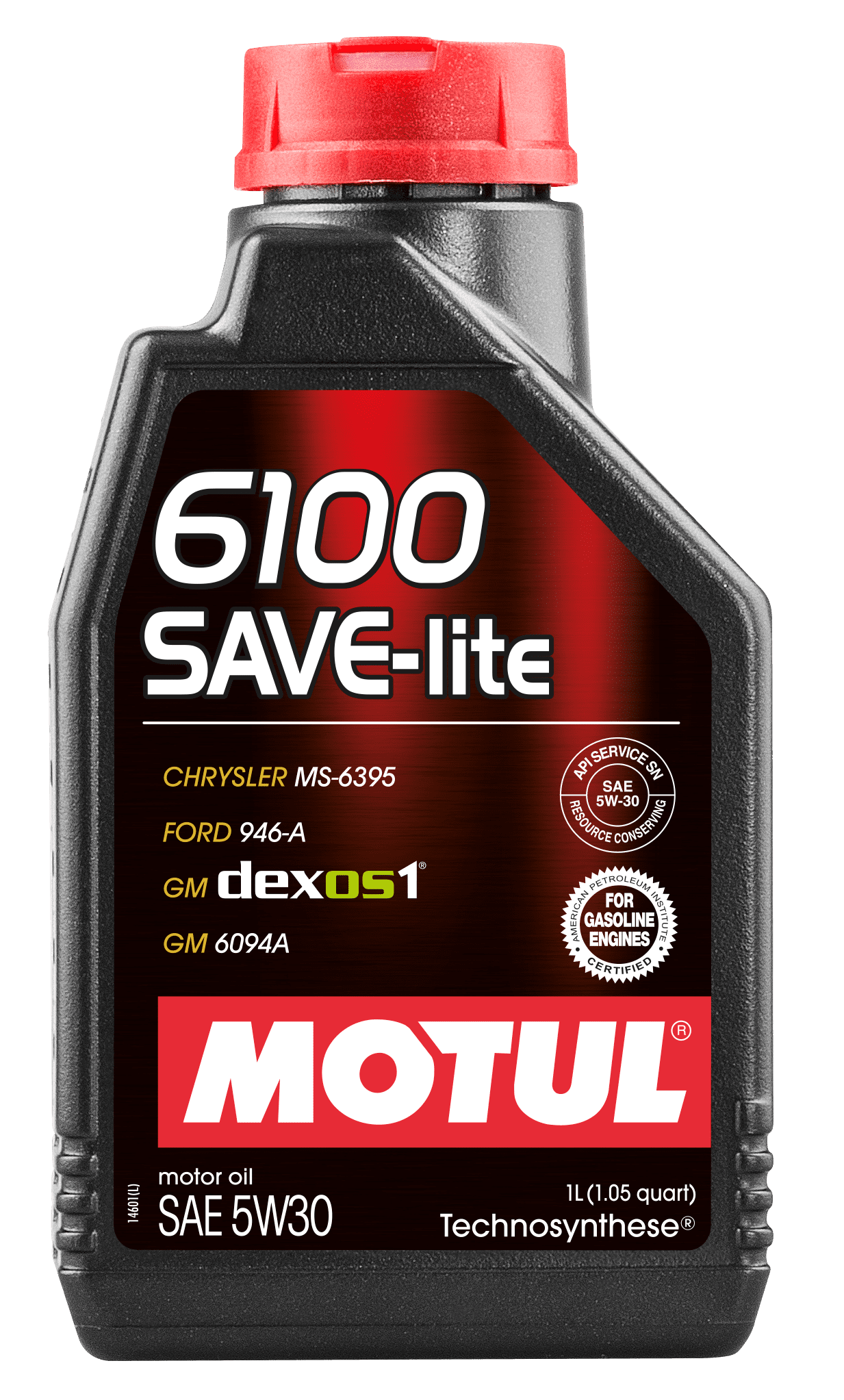 MOTUL 5W30 (1L) 6100 SAVE-LITE МАСЛО МОТОРНОЕ \API SN/CF ILSAC GF-5 CHRYSLER MS-6395  FORD M2C 946A (MOTUL: 107956)